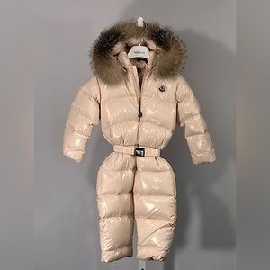 MONCLER ENFANT Girls Down Ski Suit